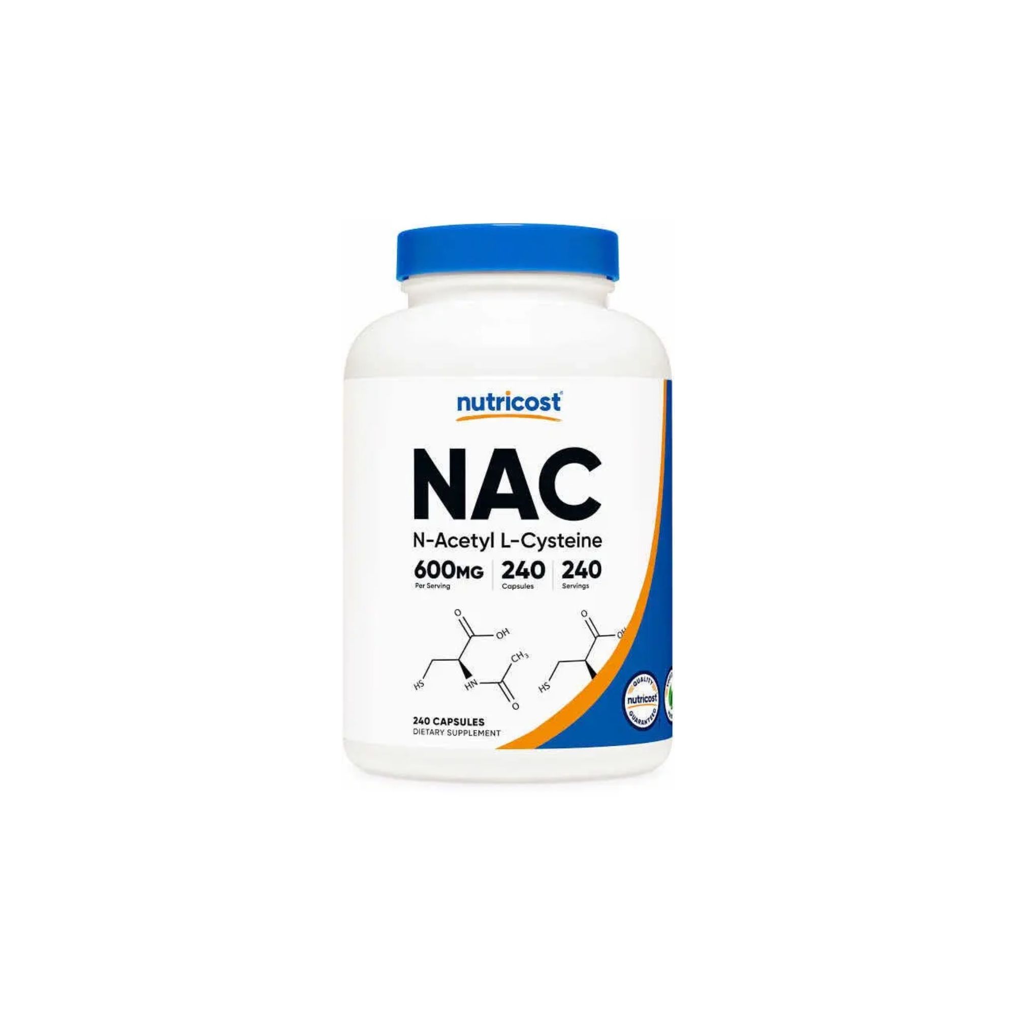 Nac (n-acetyl L-cysteine) 600mg, 240 Cap